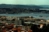 trieste. veduta dalla scala santa